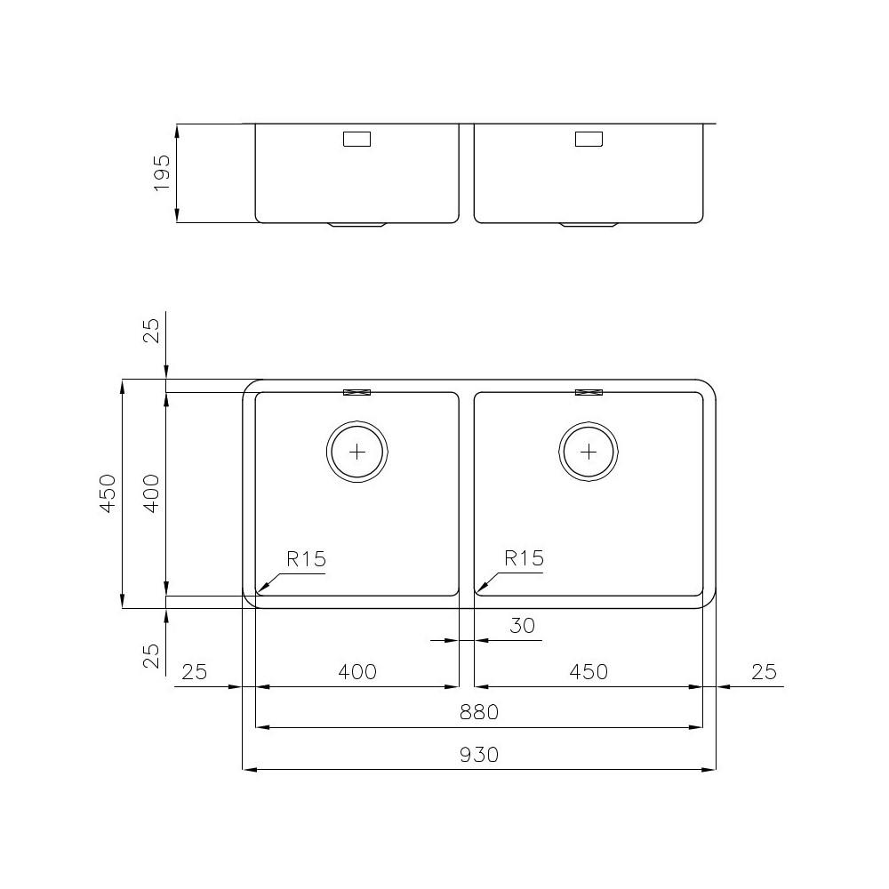 The sink Foster 2207850: Resistant, Elegant, Perfect for your kitchen