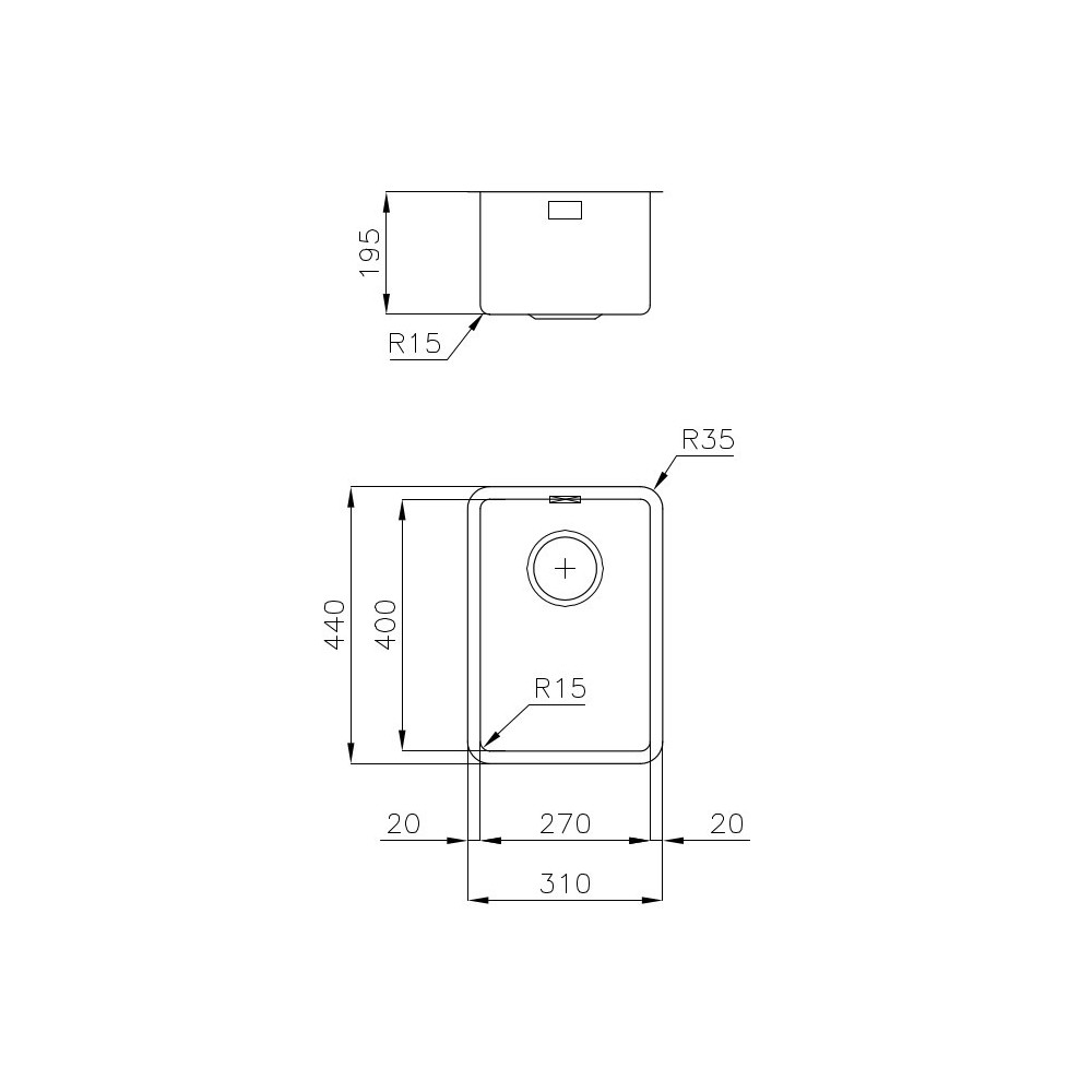 Foster 2152 850 - Küchenspüle, Edelstahl gebürstet, Angebot