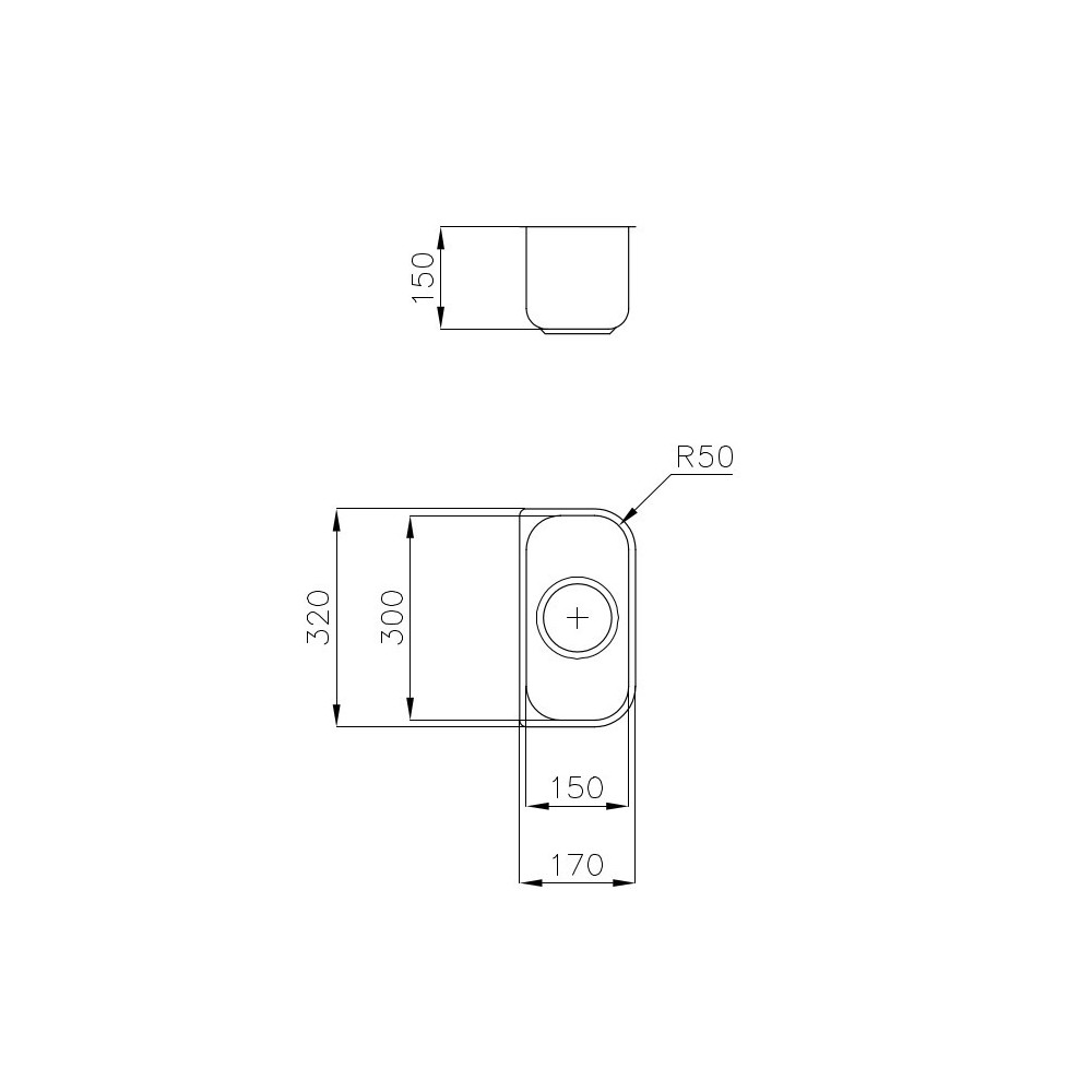 Foster 1300 068: Lavello a una Vasca, Acciaio Inox, Design Moderno