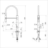 Foster Mixer 8477100 - Swivel spout, Swivel shower, Buy Online