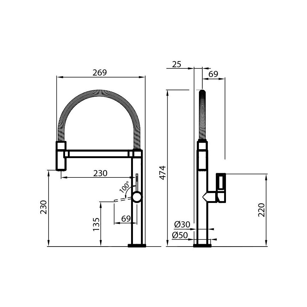 Миксер Foster 8487 000 - Canna Girevole e Snodabile, Perfect for Your Kitchen