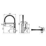 Foster 8488 000: Monocontrolador con Canna Girevole y Bocca Snodabile