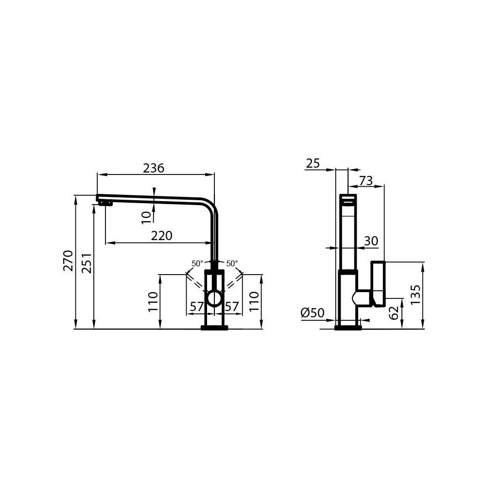 Foster 8486 000: Mezclador Monocommand con Canna Girevole