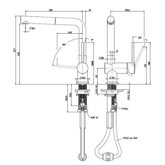 Miscelatore Foster 8483 001: Canna Estraibile, Perfetto per Ogni Lavoro