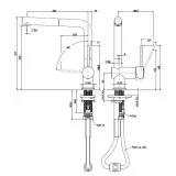 Mixer Foster 8483 001: Canna Extractible, Perfect for Every Work