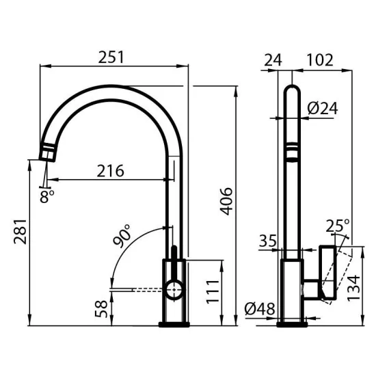Miscelatore Foster 8441 000: Acquista online il rubinetto da cucina perfetto per la tua casa
