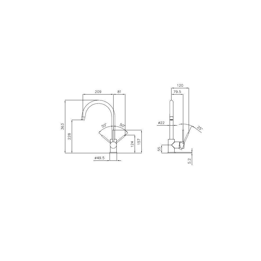 Mixer Foster 8458 001: Buy your new kitchen faucet online