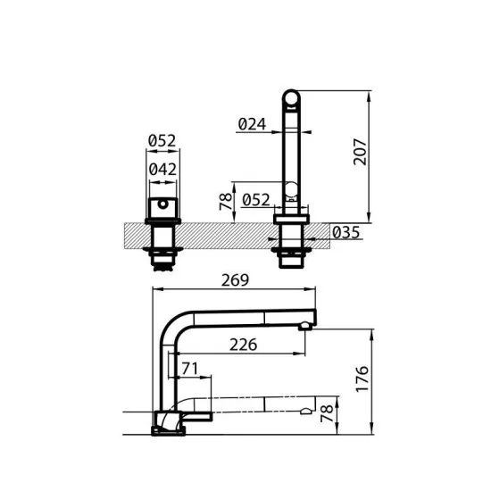 Mischer Foster 8471000: Elegant und funktional für Ihre Küche