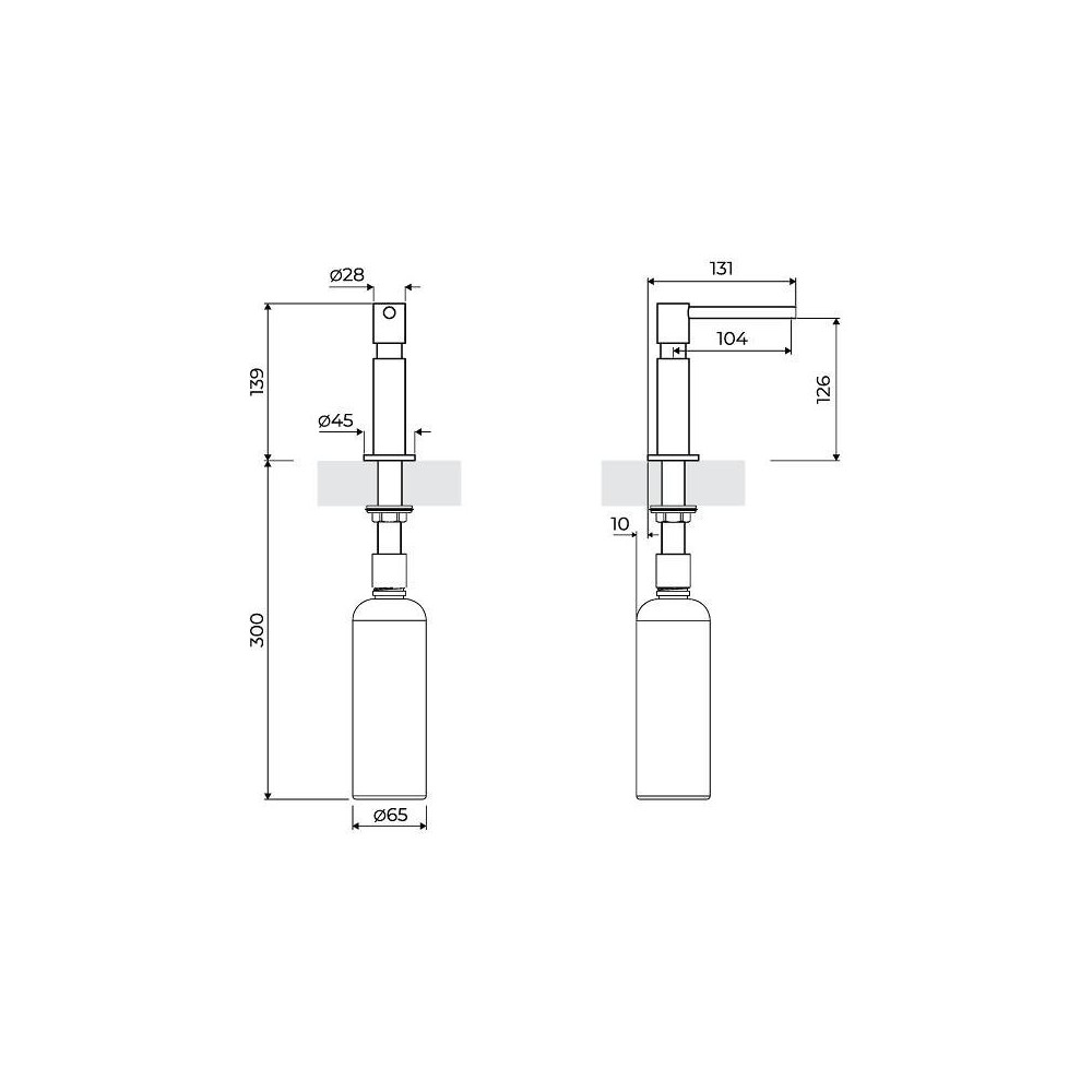 Dispenser Sapone da Incasso Foster 8520 100 Saat