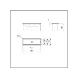 Foster 3024 800: Professional Kitchen sink in Stainless steel