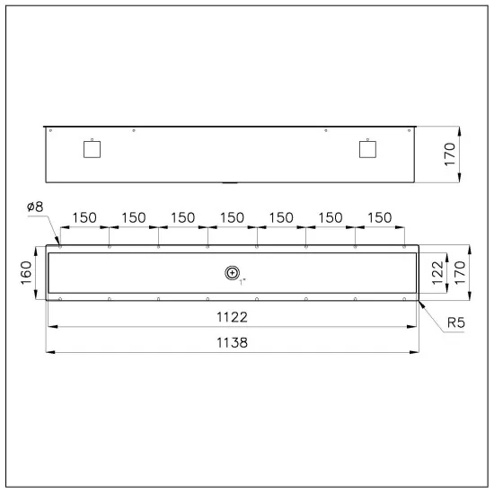 Foster 3026 880: Spülbecken Unterflur, modernes Design, maximale Hygiene