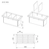 Gastronorm Tablett 1/3 GN - Foster 8151 003 - Edelstahl - Resistant und hygienisch