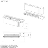 Foster 8100 700: Разделочная доска и подставка для бутылок для современной кухни