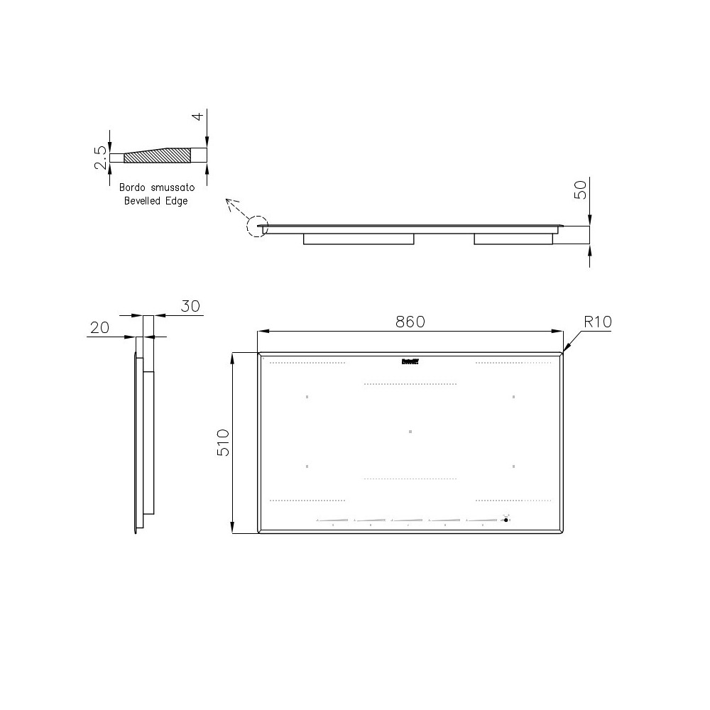 Foster 7382 646 - Plancher d'induction, Chauffage rapide, Fonctions intelligentes