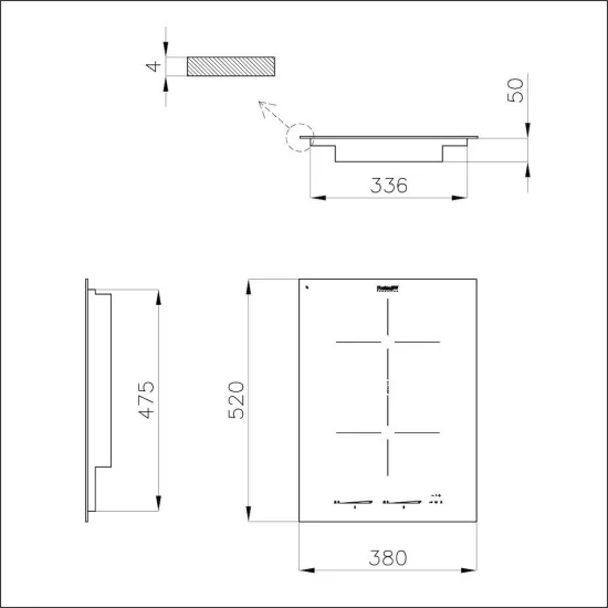 Foster 7341 655: Piano cottura a induzione professionale per chef esigenti