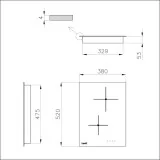 Foster 7322 240: Placa de inducción Domino, perfecta para cualquier cocina