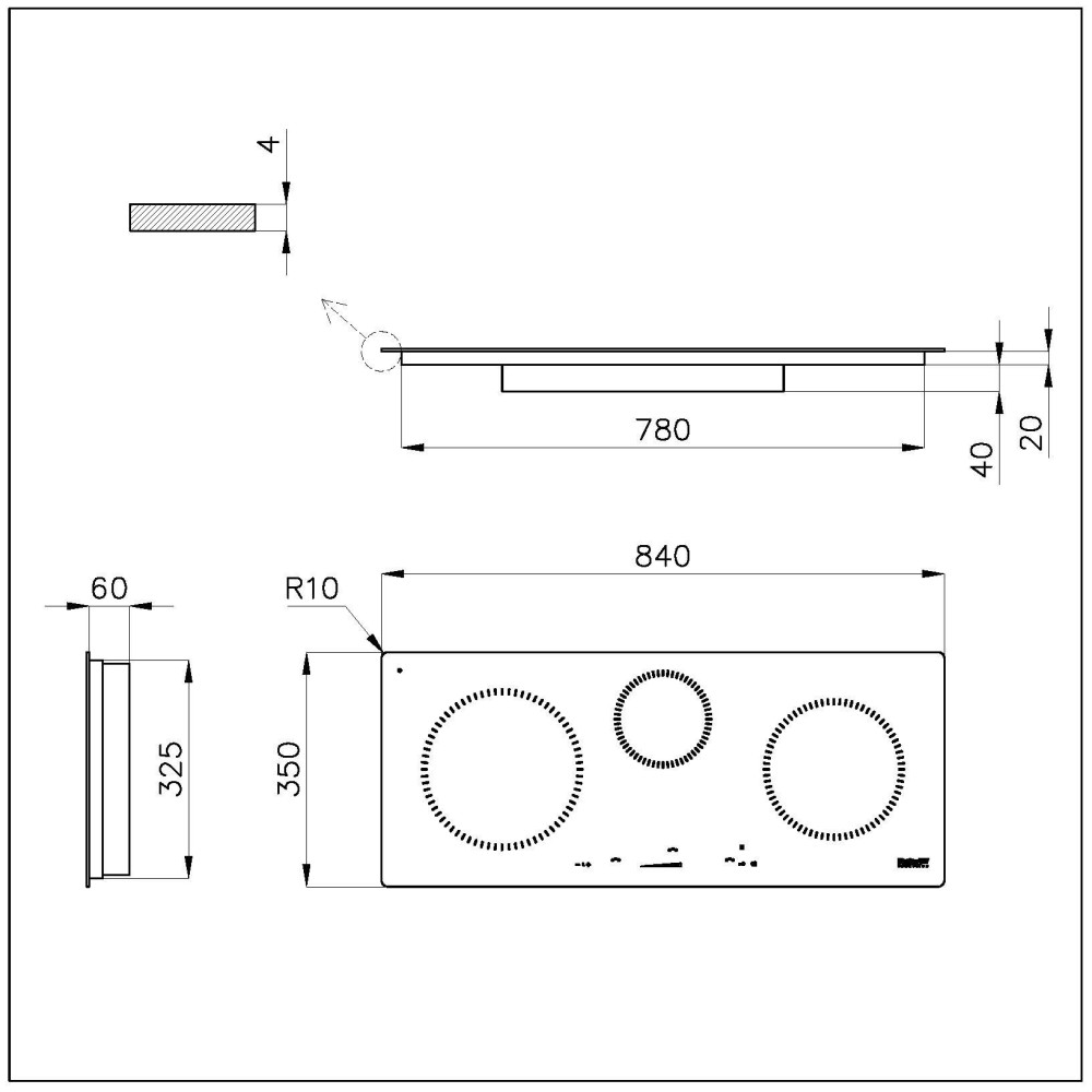Piano Cottura a Induzione Foster 84cm - 7374 300: Potenza, Precisione e Eleganza