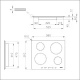 Foster 7370300:钢琴诱导 58x51厘米,厨房最大控制