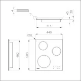 Foster 7373 300: Piano Induzione Compatto e Potente | 44x50cm| Prezzi Speciali