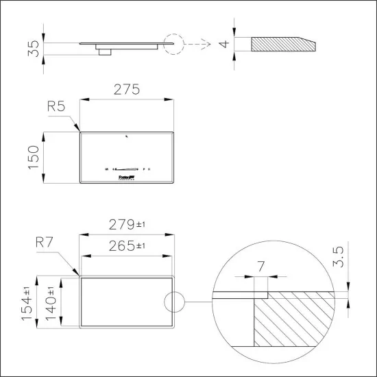 Piano Cottura Foster 7367 040: 4 Zone, Touch Control, Installazione a Filo