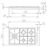 Piso Foster 7257 032: 5 Cocinas, Grilles en Ghisa, Filotop, Oferta