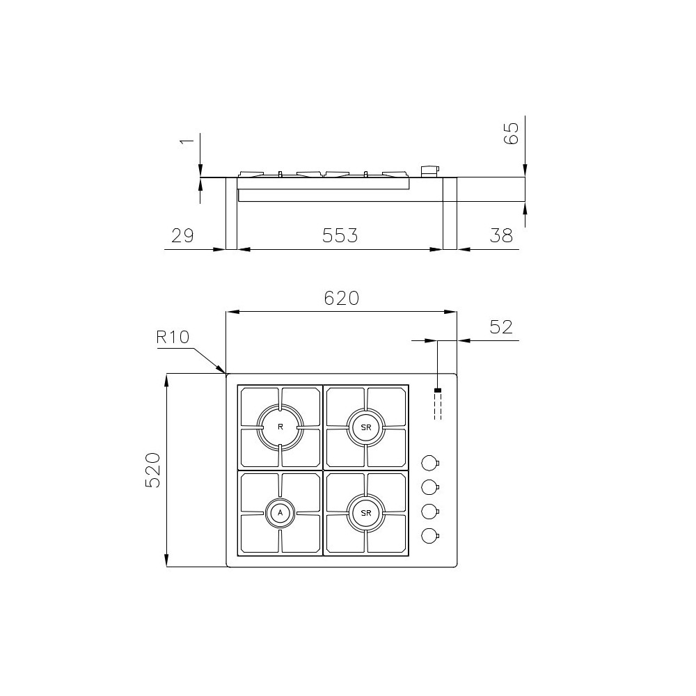 Foster 7256 032: Cuillère à gaz en acier inoxydable, performance professionnelle