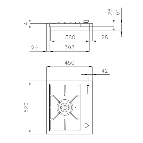 Piano Cottura Foster 7278 032: Elegante e Performante, Ideale per Cucine Compatte