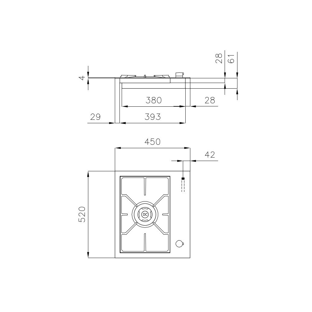 Piano Cottura Foster 7278 032: Elegante e Performante, Ideale per Cucine Compatte