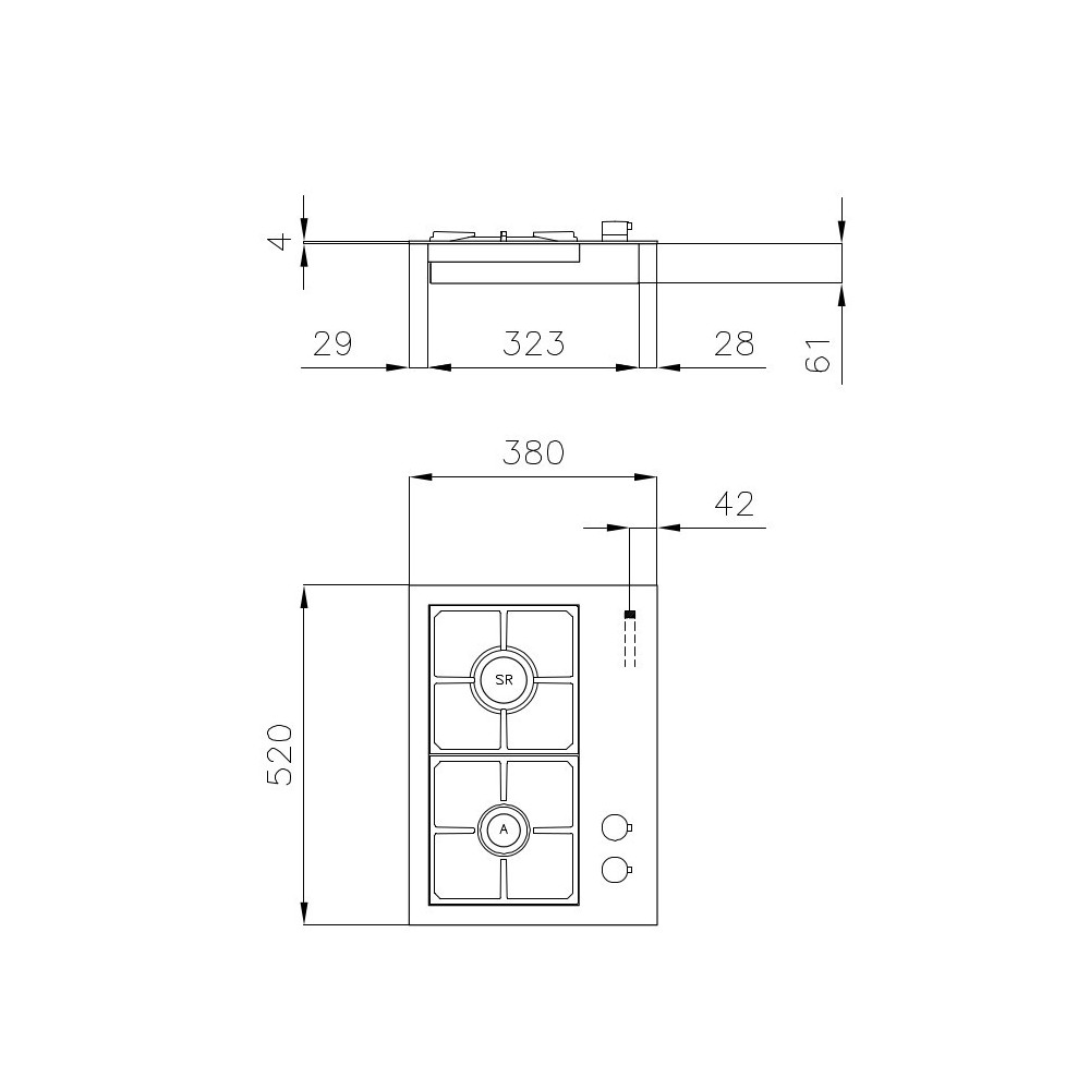 7276 032: Plancher de cuisine Domino, puissance et design pour votre cuisine