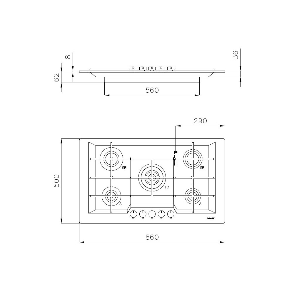 Foster 7603 032: Piano Cottura a Gas di Qualità per Cucine Professionali