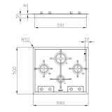 Foster 7066 052: Gas Cooking Floor 4 Cookers, Perfecto para cada cocina
