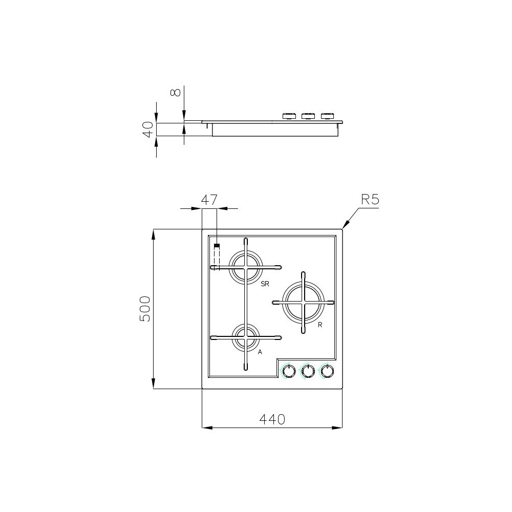 Foster 7063 052: Газовая плита 3 пола, идеально подходит для современных кухонь