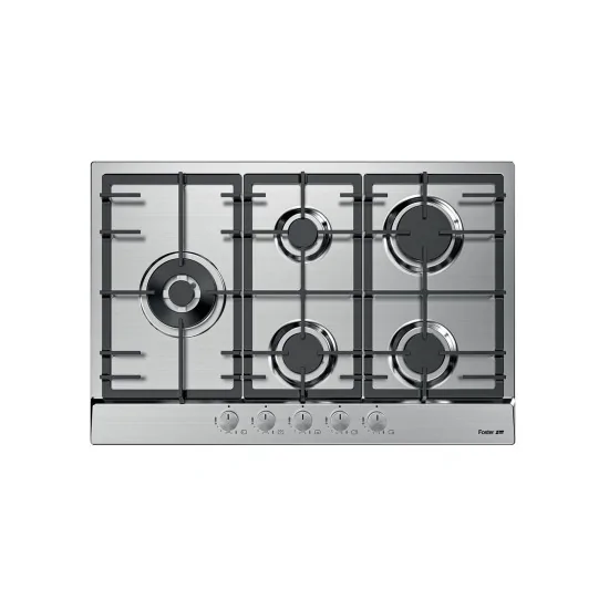 Piano cottura Foster 7018 032: 5 fuochi, acciaio inox, valvola di sicurezza, prestazioni elevate