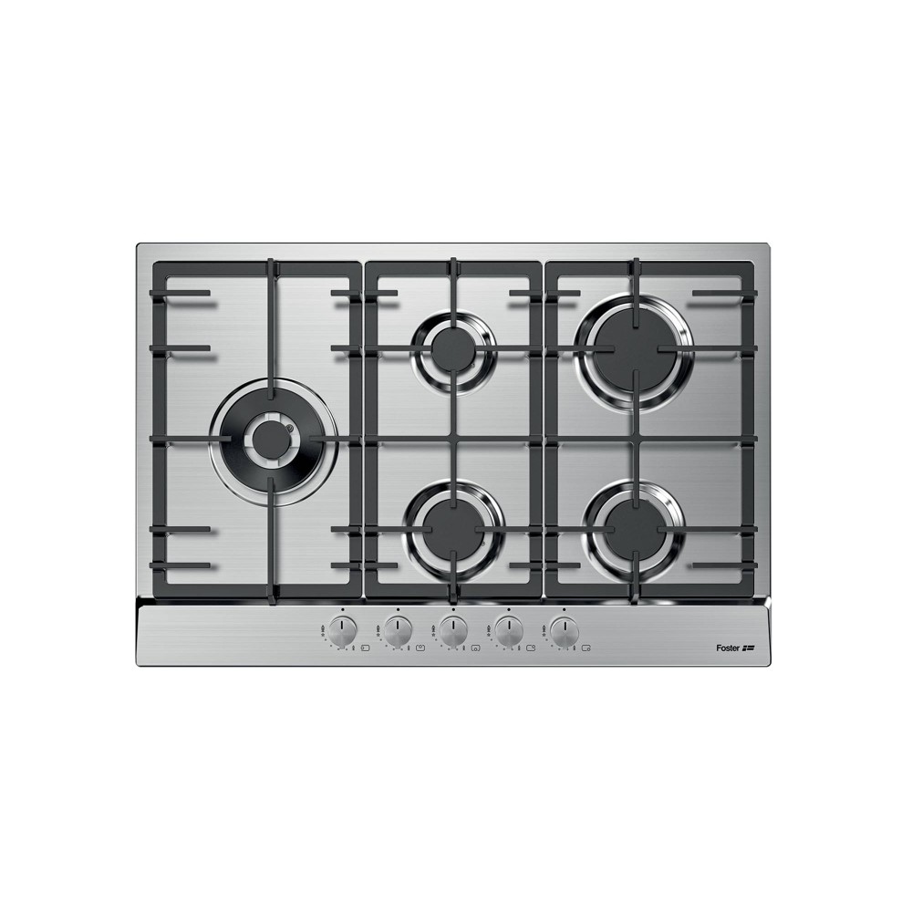 Piano cottura Foster 7018 032: 5 fuochi, acciaio inox, valvola di sicurezza, prestazioni elevate