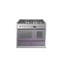 Steel GENESI GQ10SF-4T Cucina 100 cm doppio forno combinato a vapore : Colori Steel cucine - ametista AA