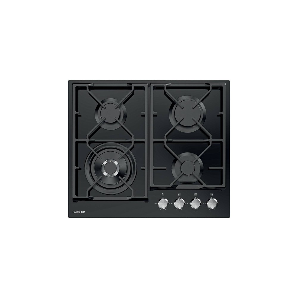 Kochen Foster 7043 632: Gehärtetes Glas, 5 Brände, Doppelkrone, modernes Design