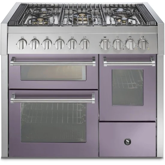 Steel GQ10SFF: High-end kitchen with triple steam oven and pizza