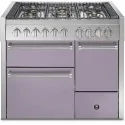 Steel GQ10SFF-D-6W Cucina da accosto 100 cm triplo forno : Colori Steel cucine - ametista AA