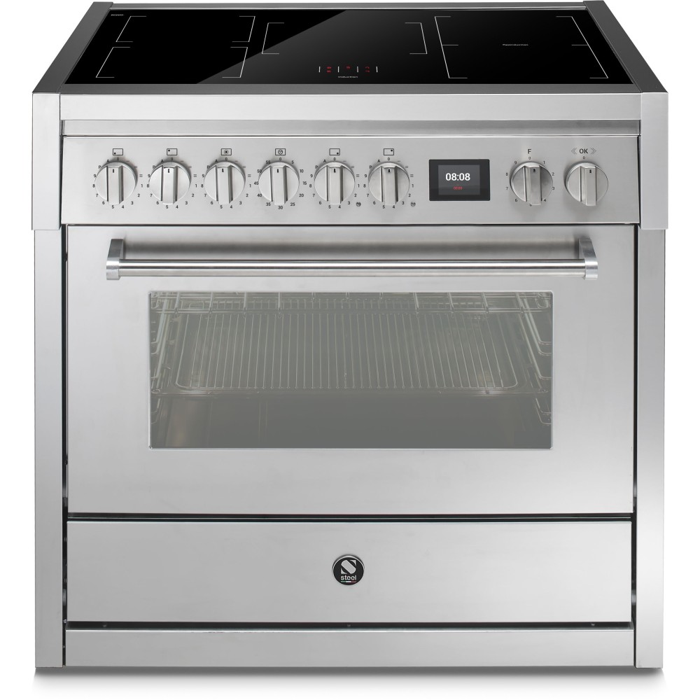 Cocina 90 cm Acero Genesi GQ9S |Diseño moderno |Calidad superior |Vapor