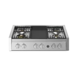 Steel Genesis GQ9-6W | Professional Gas Kitchen | Brass Burners | Triple Crown