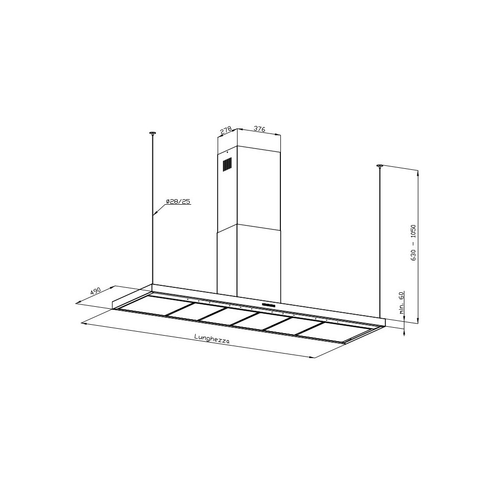 Foster 2440 150: Caja de pared personalizada, Medida 1201-1500 mm