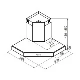 Cappa 90x90 cm Foster - Aspirazione Efficiente per Cucine Ampie