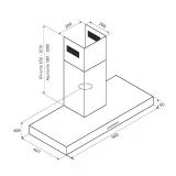 Cappa Cucina Foster 90 cm: Aspirazione Perfetta, Design Moderno