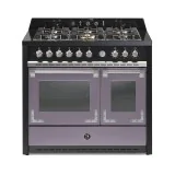 Steel OXFORD | Professional Kitchen | 100cm | Double Oven | Induction