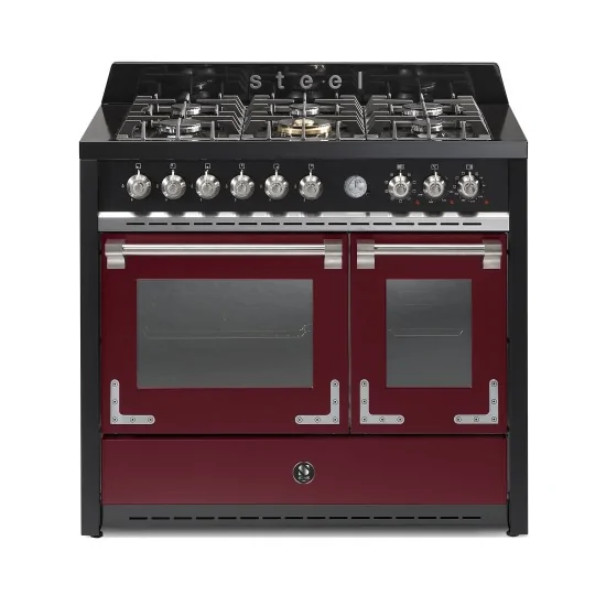 Steel OXFORD | Professional Kitchen | 100cm | Double Oven | Induction