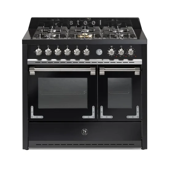 Acero OXFORD Silencio Cocina Profesional Silencio 100cm Silencio Doble Inducción