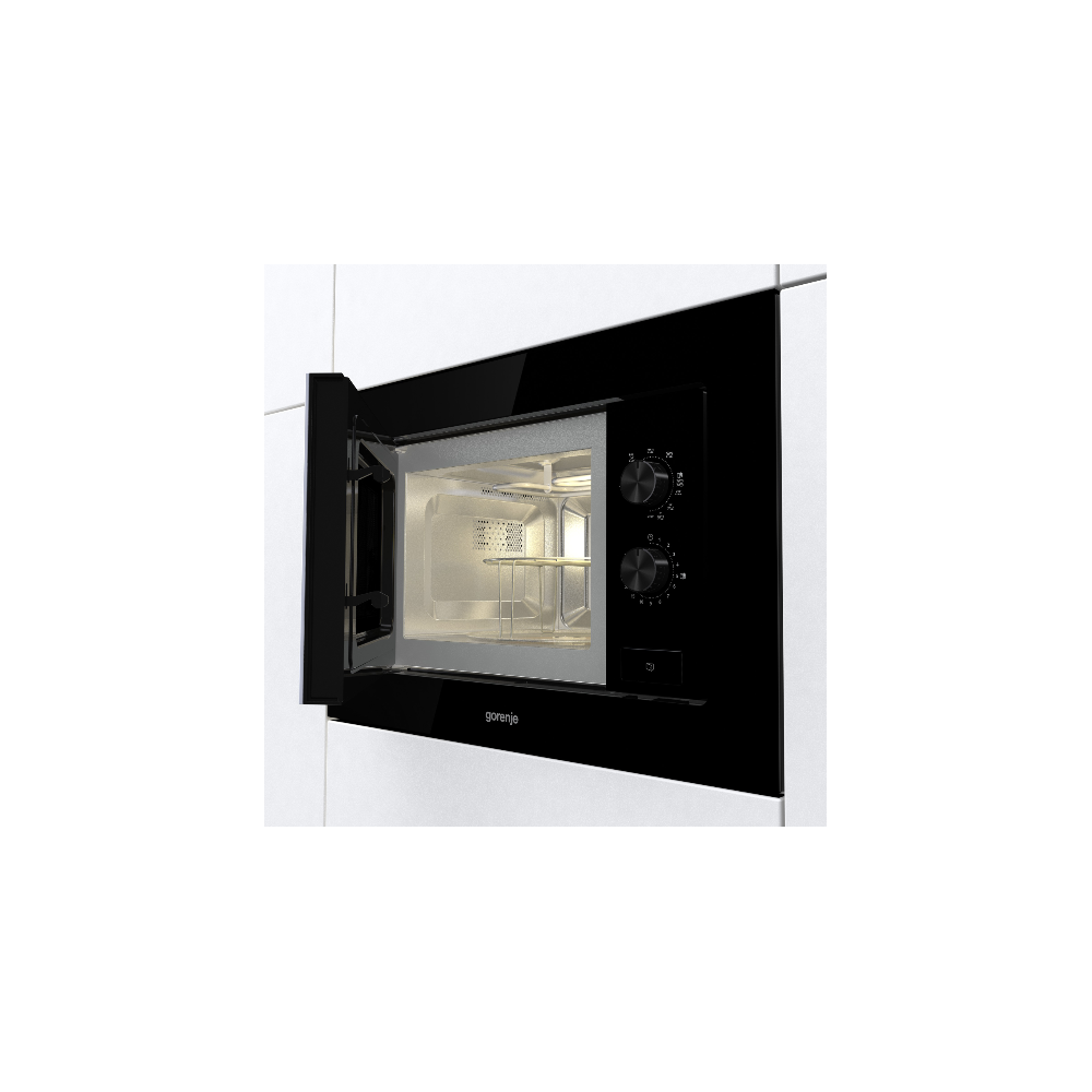 Gorenje BM 201EG1BG - Forno a Microonde da Incasso, Riscalda e Scongela Rapidamente