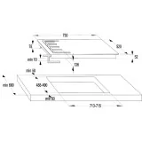 Gonerje GTW 7C51 B: Quality Gas Cooking Floor, Perfect for Your Kitchen