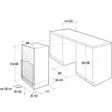Frigo Sottotavolo Gonerje RBIU609EA1 60cm - Classe Energetica A++ - Capacità Netta Totale 98L