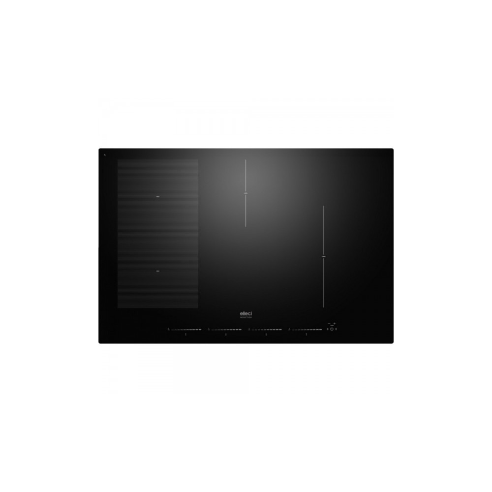 Elleci PVIU801BK: Induction plan 80cm, 4 Zones, Black Vetroceramica